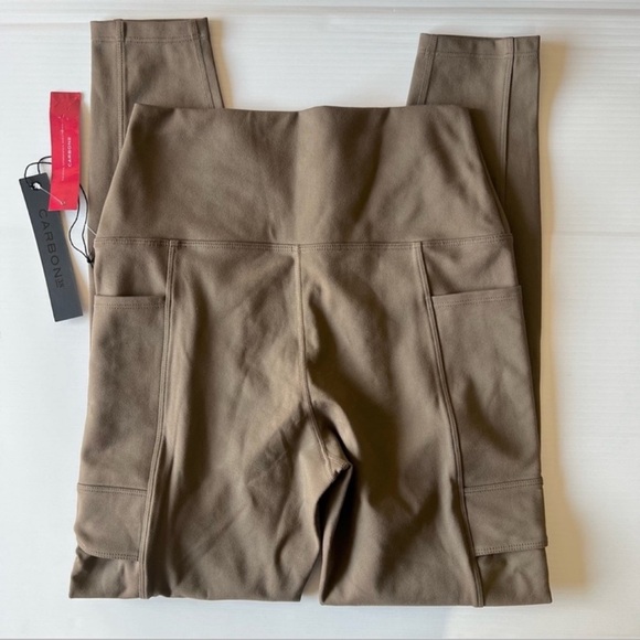 Carbon38 Utility Cargo Green High Rise Full Length Leggings - Picture 5 of 6